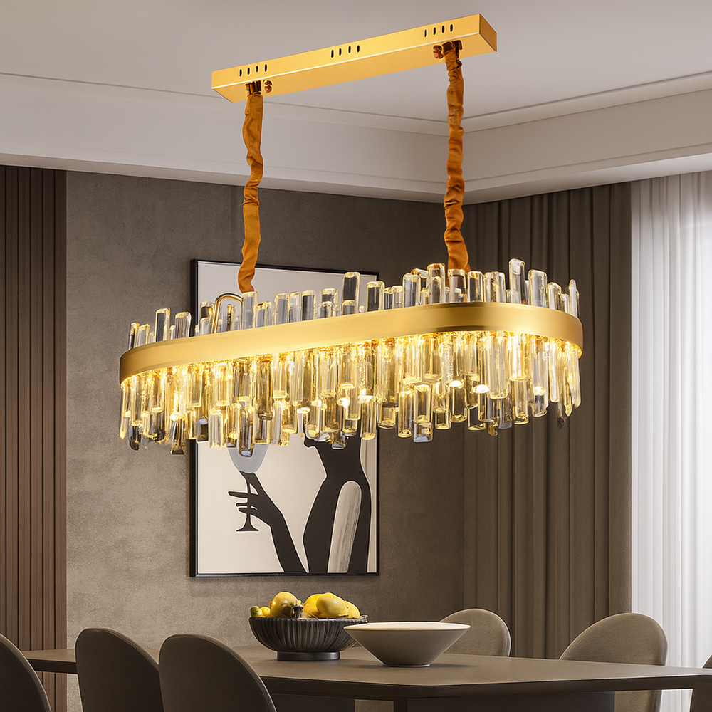 Candelabru Led Cu 140W cu LED integrat 350 mm cu telecomanda pentru living dormitor hol sufragerie corp de iluminat din cristal cu LED integrat si telecomanda pentru living dormitor hol sufragerie