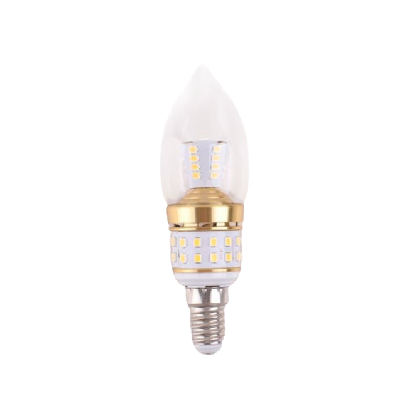 Bec Led Cu Lumina La Baza – 9W E14, Lumina Rece, Design Decorativ