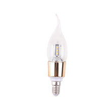Bec Led Lumanare – 9W E14, Lumina Rece, Sticla Transparenta