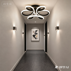 Lustra Led Neagra 56W cu LED integrat negru pentru dormitor living hol bucatarie birou plafoniera LED moderna pentru dormitor living hol bucatarie birou design elegant cu telecomanda