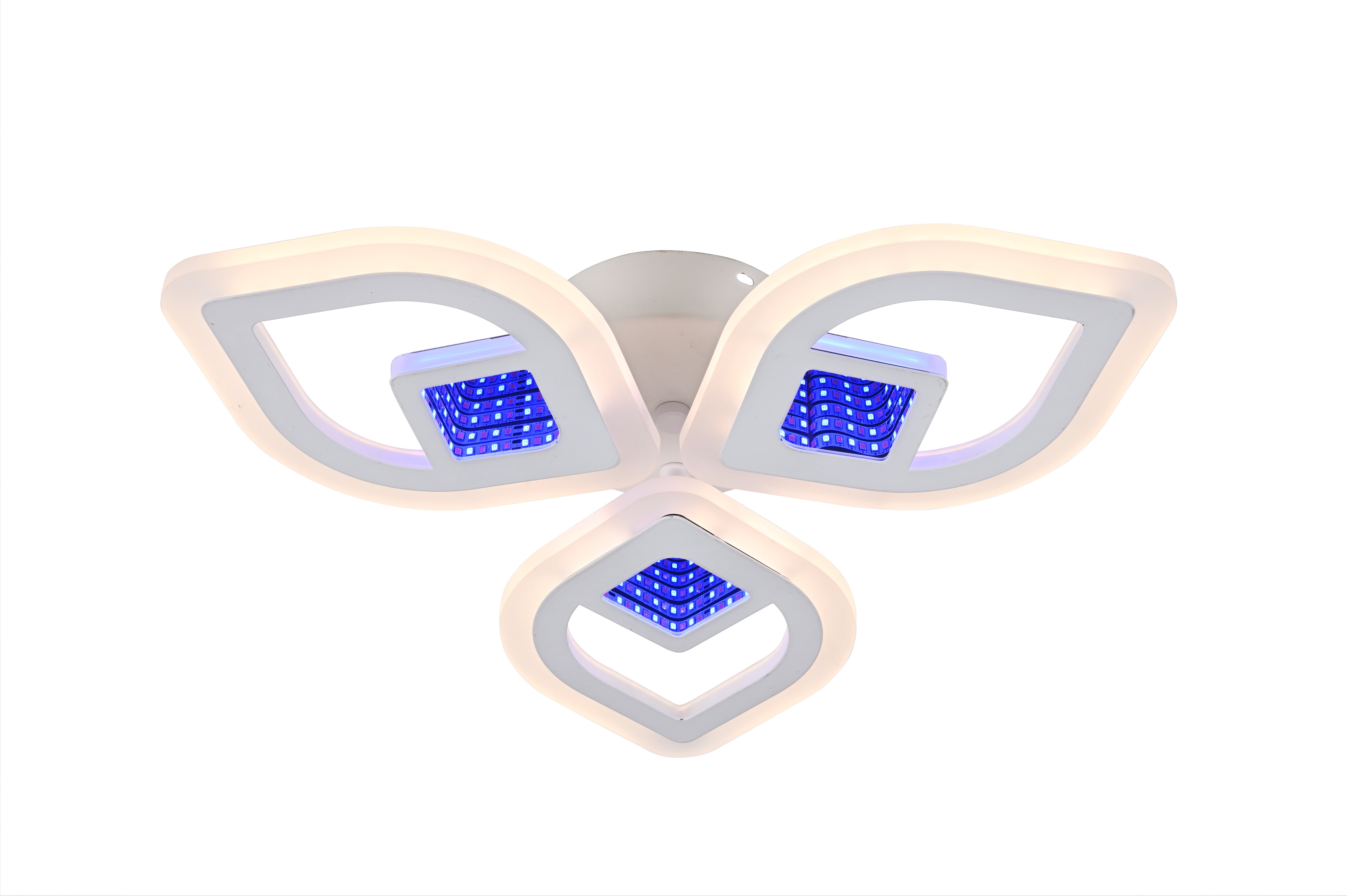 Lustra LED rotunda 8737/3 60W cu lumina ajustabila si telecomanda, ideal a pentru zone de dining moderne si luminoase