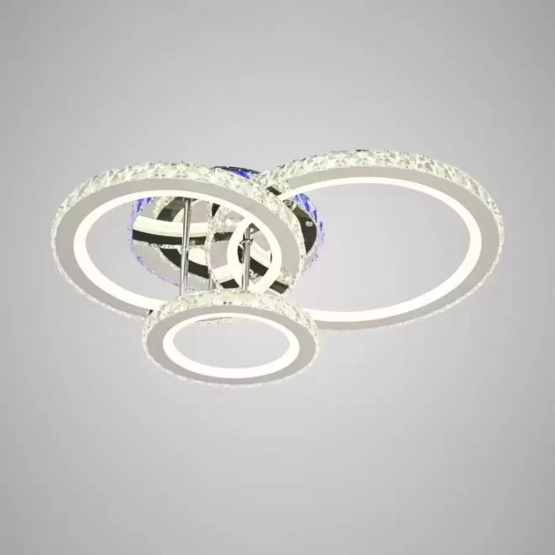 Lustra LED 19375D/4CZ 134W cu reglaj 3000–6500K si telecomanda, potrivita pentru dormitoare moderne unde se doreste lumina adaptabila si confort vizual.