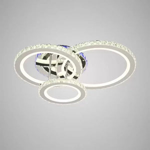 Lustra LED rotunda crom 134W cu telecomanda 19375D-4CZ