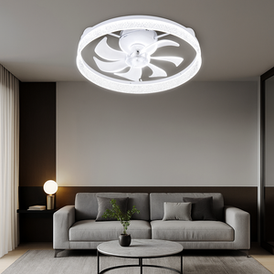Lustra LED 26253/480A1 cu Ventilator si Telecomanda 52W Alb