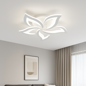 Lustra LED 19302/5N WH florala ramificata 70W cu telecomanda