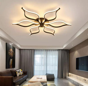Lustra LED moderna neagra 144W cu telecomanda 7756-6