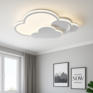 Lustra LED forma nor alba moderna cu telecomanda 7768