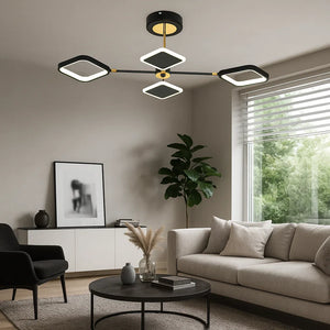 Lustra LED 8720B/4 moderna 60W cu telecomanda