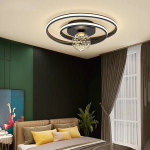 Lustra LED Rotunda 7677 96W Alb cu Telecomanda