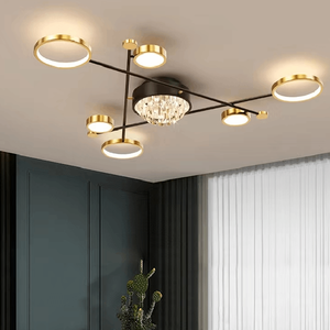 Lustra LED Moderna 7821 138W Alb cu Telecomanda