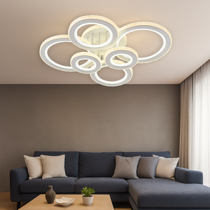 Lustra LED Rotunda 26032 250W Alb Crom cu Telecomanda
