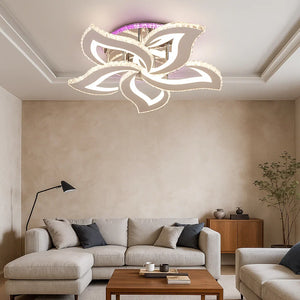 Lustra LED Flori Moderne RGB 2923-5 cu Telecomanda
